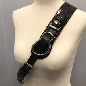 Sold-Ralph Lauren Double Buckle/Loop Leather Belt